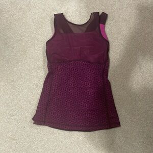 Lululemon Pink/Burgundy Tank Size 2